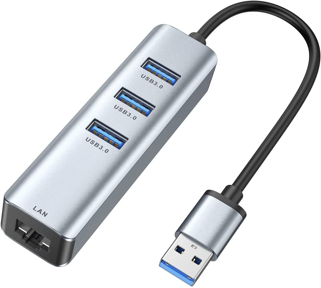 25x USB 3.0 to Ethernet Adapter ABLEWE 3-Port USB 3.0 Hub for Windows/Mac/Linux