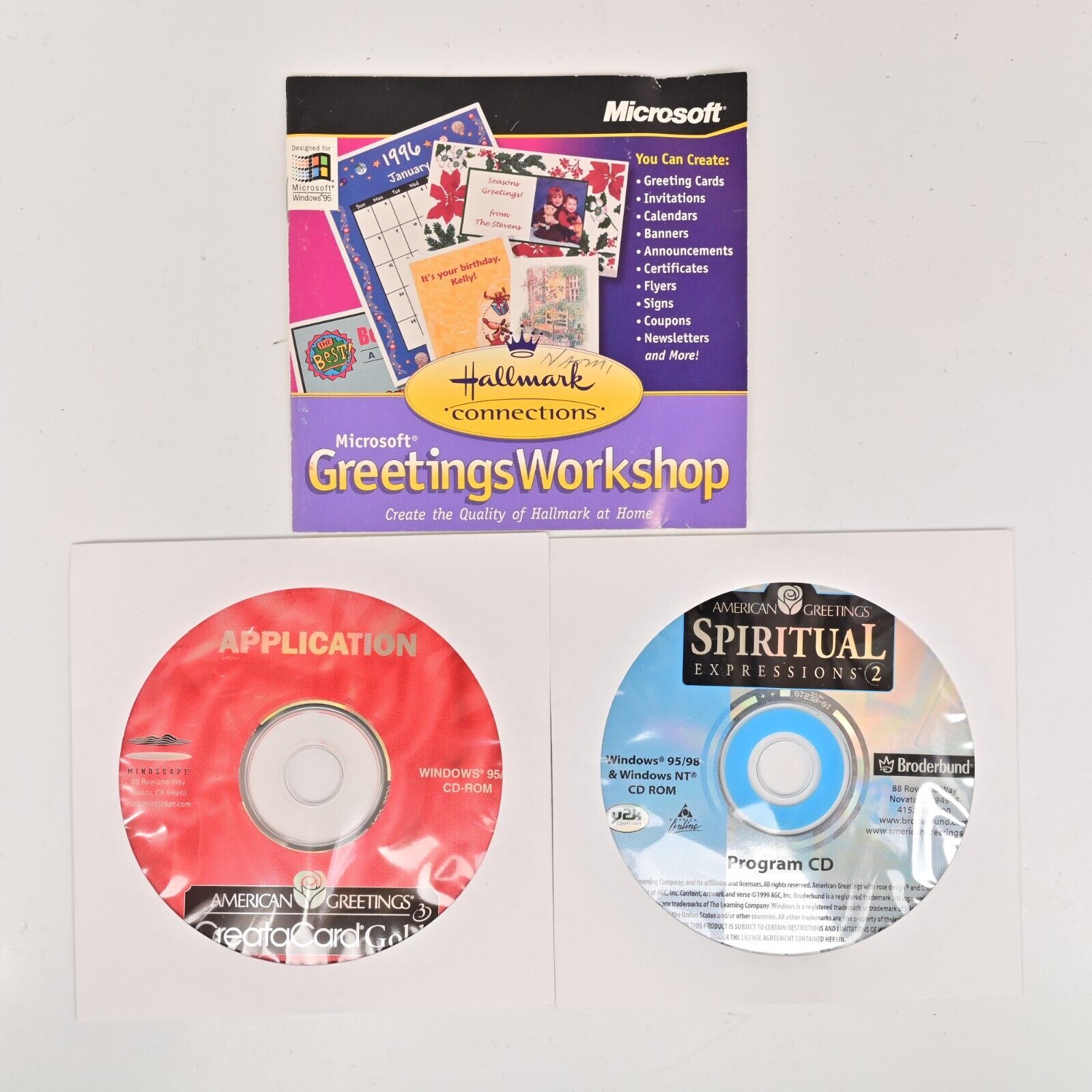 American Greetings Spiritual Expressions 2 Creatacard Gold CD-ROM Windows 95 98