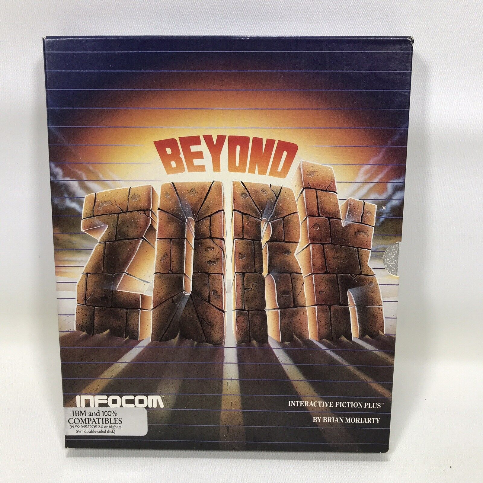Infocom Beyond Zork MS-Dos 2.0 Game, Manual, Inserts, Map, & Box