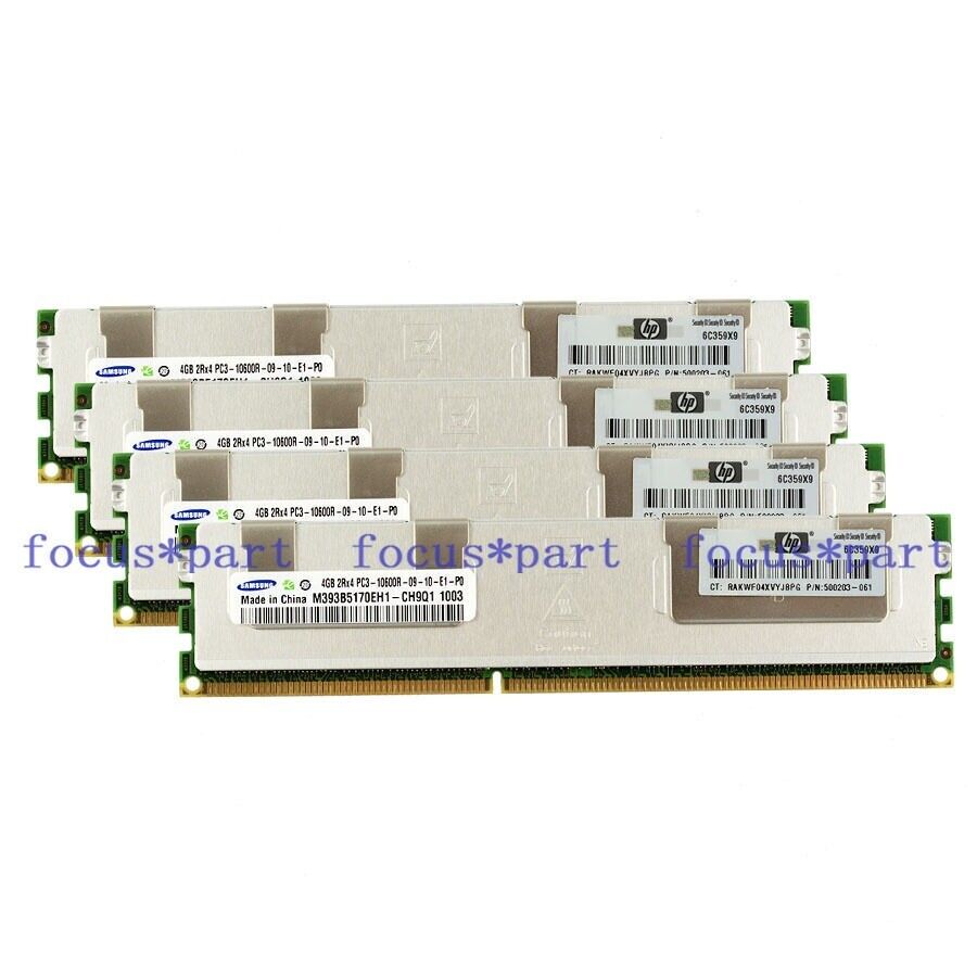 Samsung 6x4GB 24GB DDR3 1333MHz 2RX4 PC3-10600R ECC Registered SERVER MEMORY RAM