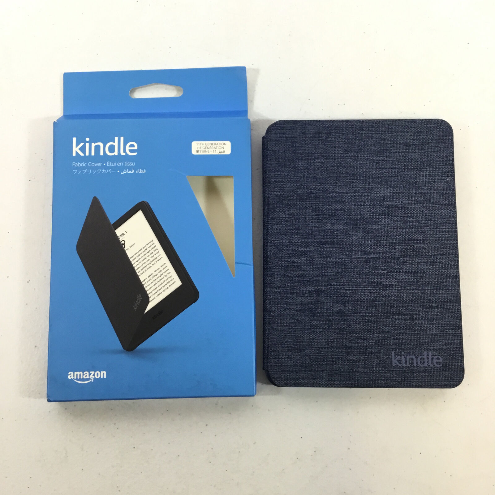 Amazon Black Thin Lightweight Magnetic Kindle Fabric Cover Case