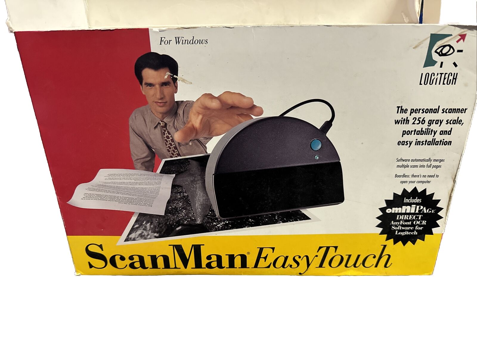 Vintage Logitech SCAN MAN Easy Touch  Personal Scanner #savemefromscrap