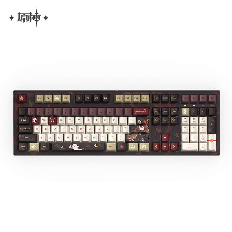 Mihoyo Genshin Impact Hutao Official RGB PBT BOX Mechanical Keyboard 87/108 keys