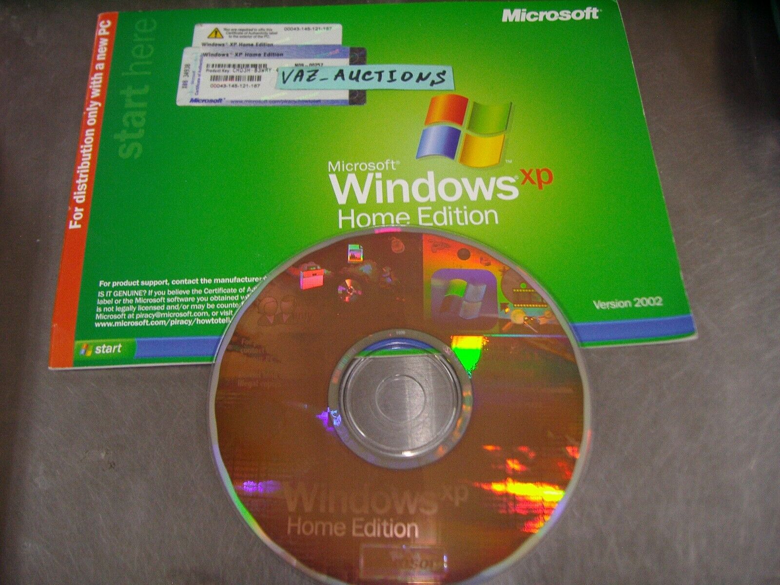 MICROSOFT WINDOWS XP HOME FULL w/SP3 OPERATING SYSTEM OS MS WIN =NEW=