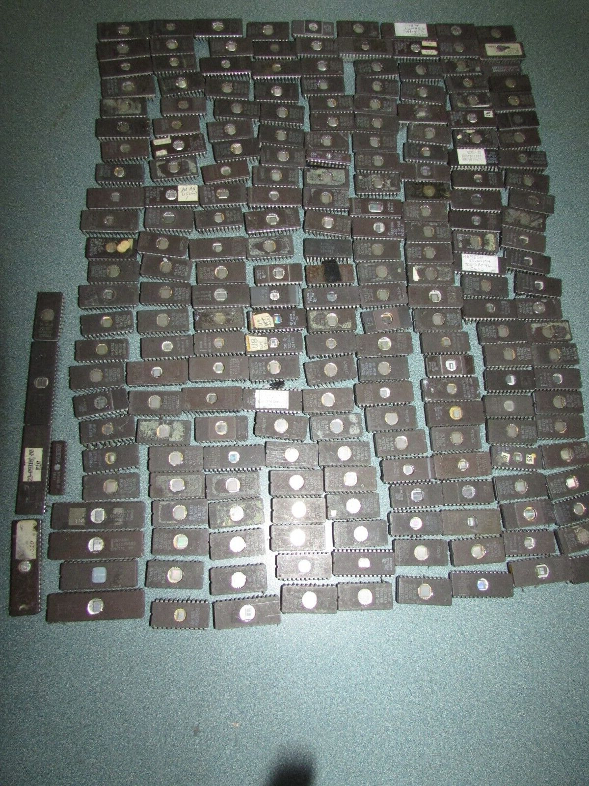 Lot of (228) 3.8 lbs Eproms For Scrap Gold Recovery or Parts