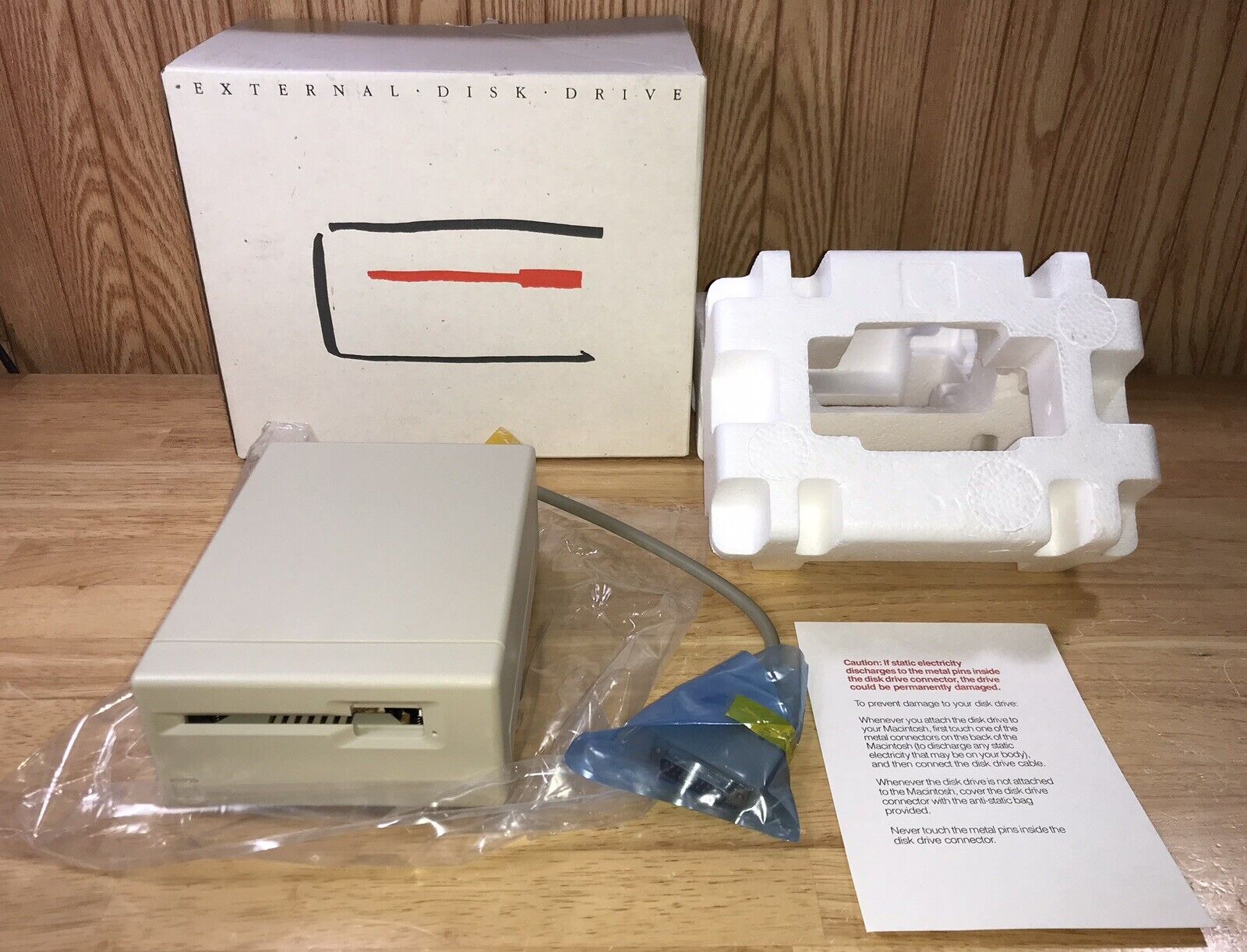 NEW 1984 Apple Macintosh 128K BOXED Model M0130 400K Mac Disk Drive UNUSED RARE