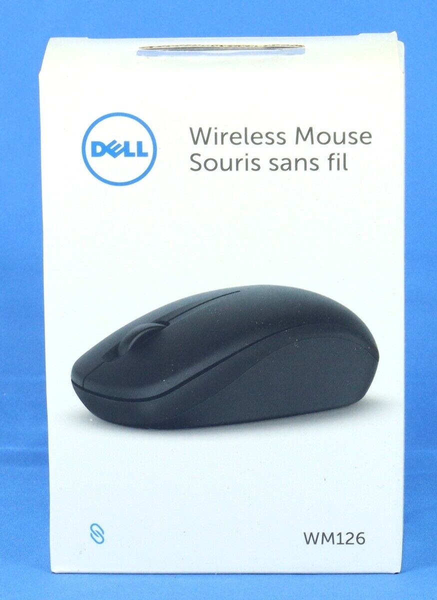 BRAND NEW Dell N8YXC WM126-WH 3-Button Wireless Mouse (WHITE)