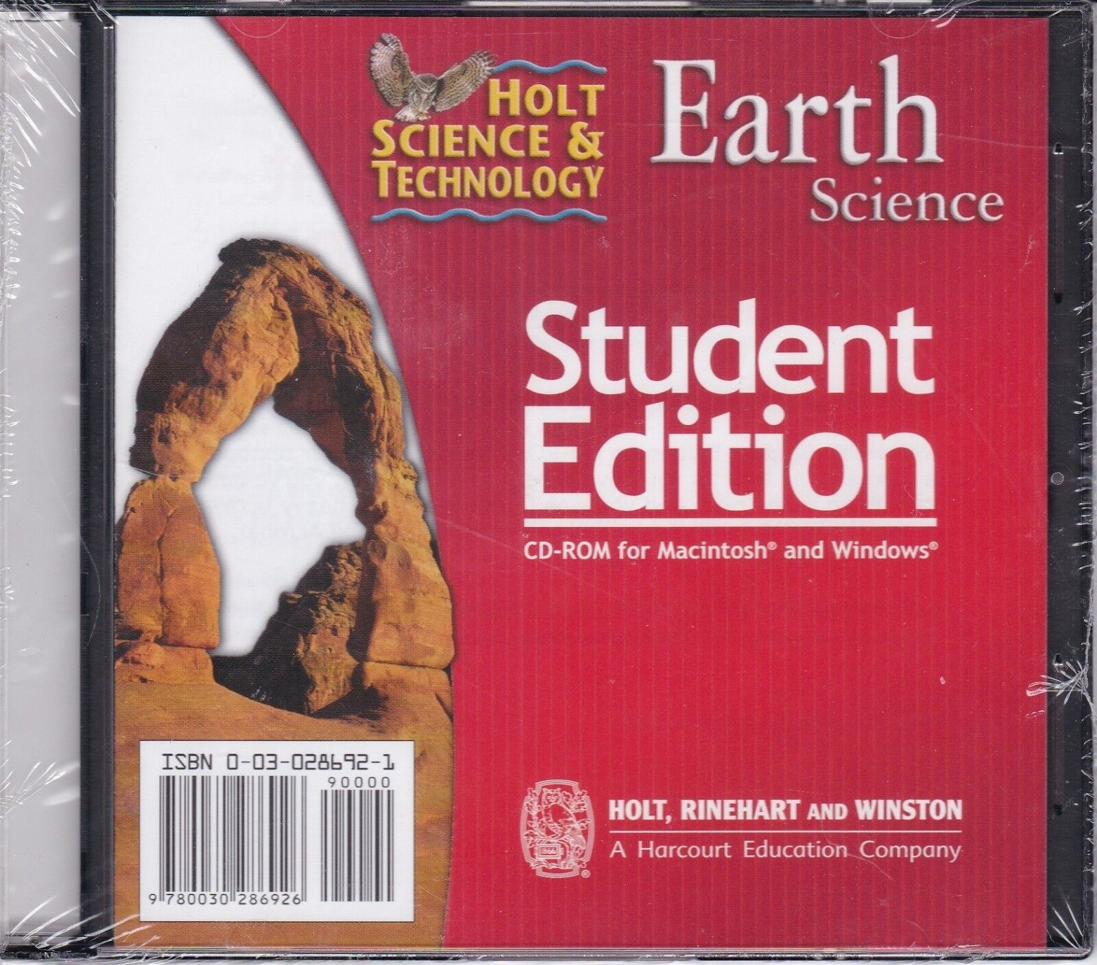 Holt Science & Technology Earth Science Student Edition PC CD-ROM *NEW* Vintage