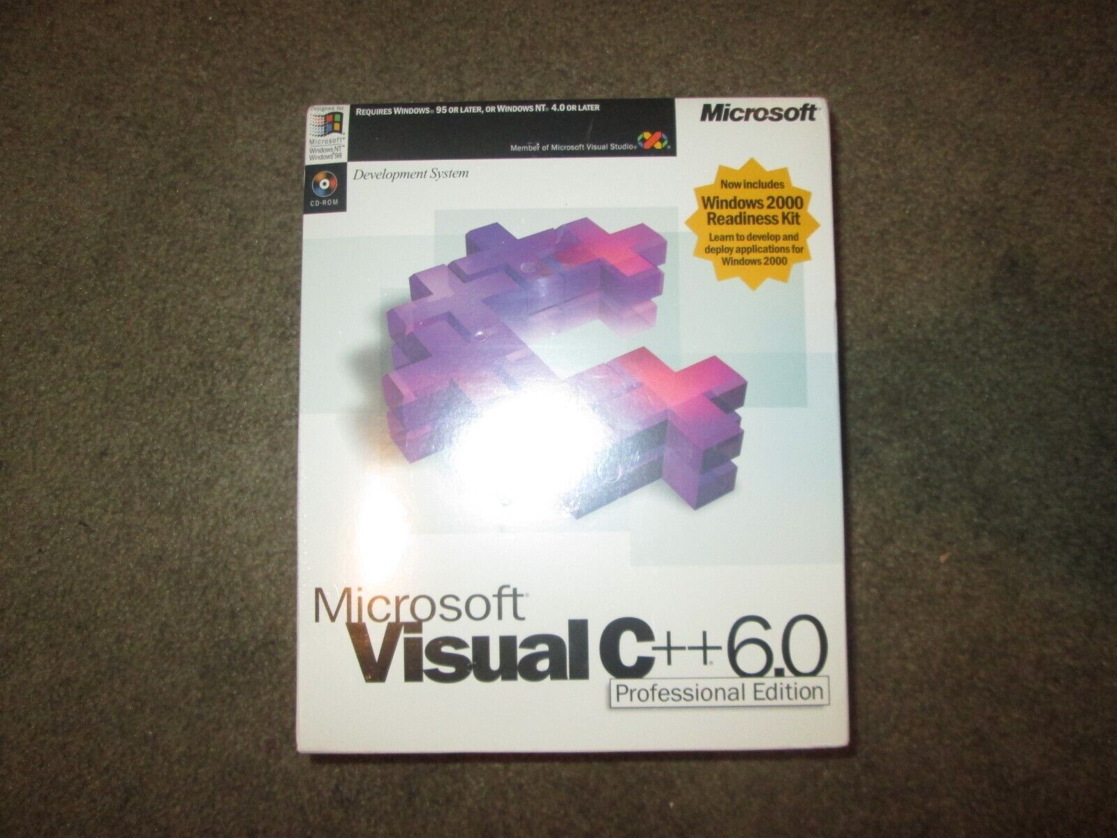 Microsoft Visual C++ 6.0 Professional Edition  for Windows Sealed NOS