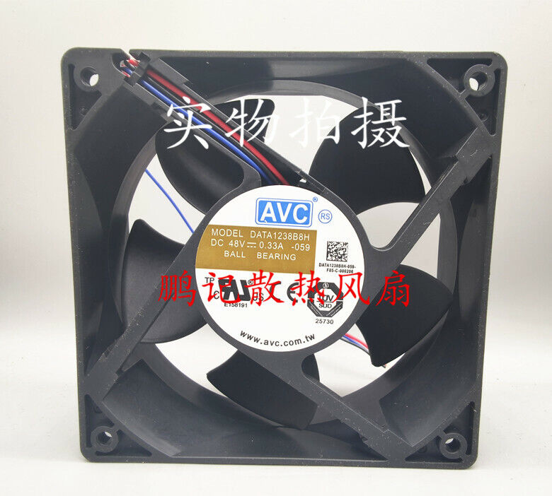 1 pcs AVC 12038 DATA1238B8H -059 DC48V 0.33A 120*38mm cooling fan