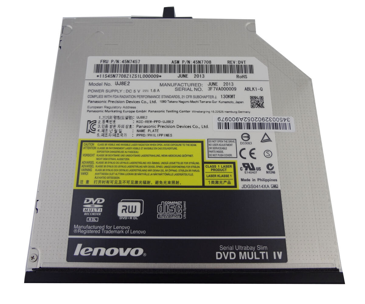Original Lenovo ThinkPad T400 T500 T410 W500 CD DVD RW Burner Writer Drive 9.5mm