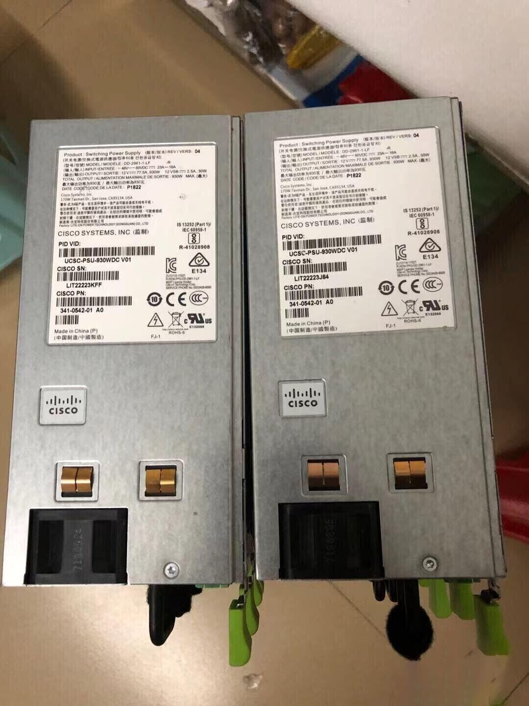 1pcs Cisco UCSC-PSU-930WDC 341-0542-01  DC Power supply for 2U C-Series
