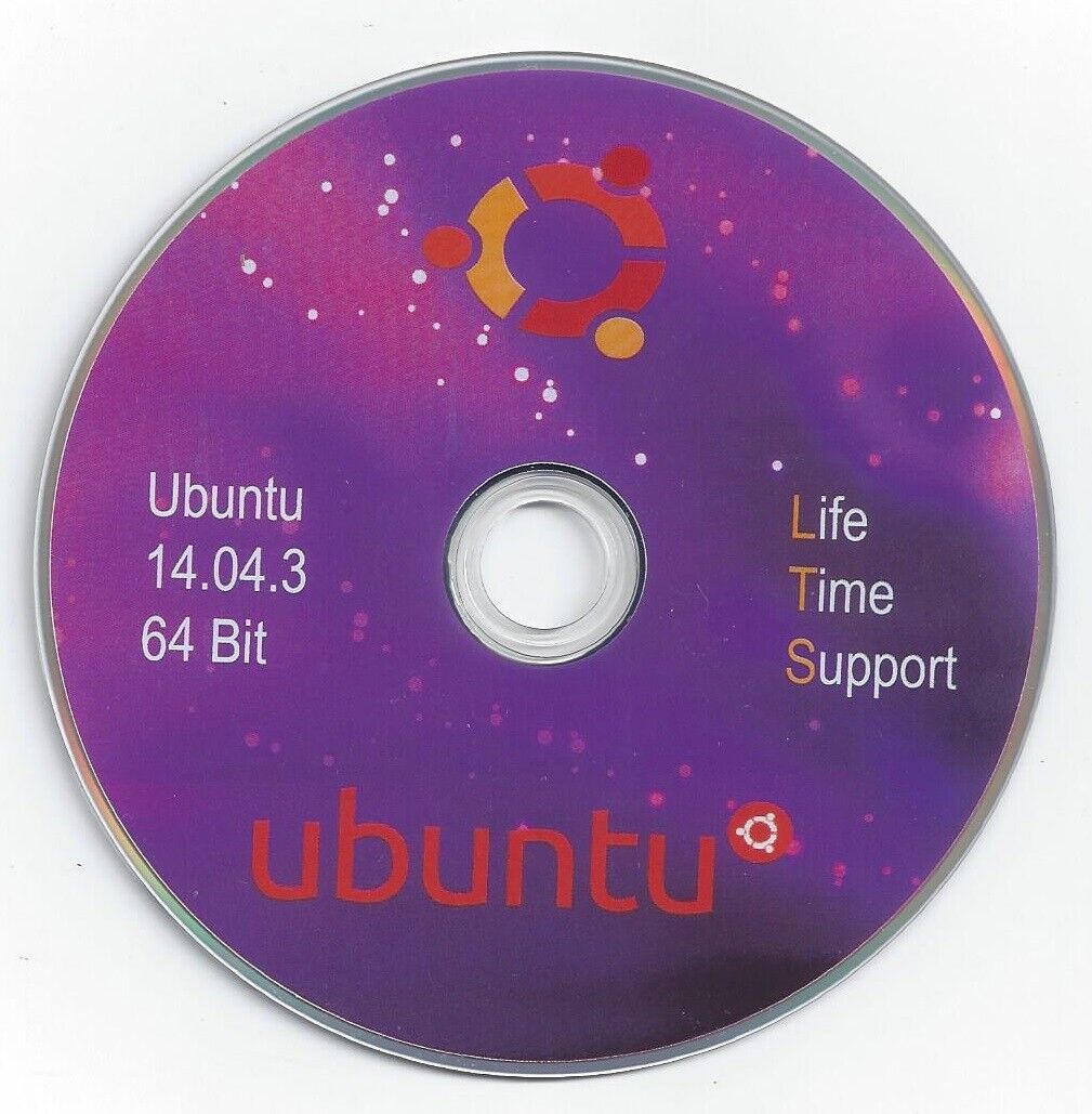 2 Pack Ubuntu 14.04 LTS Desktop For Old Computers DVD