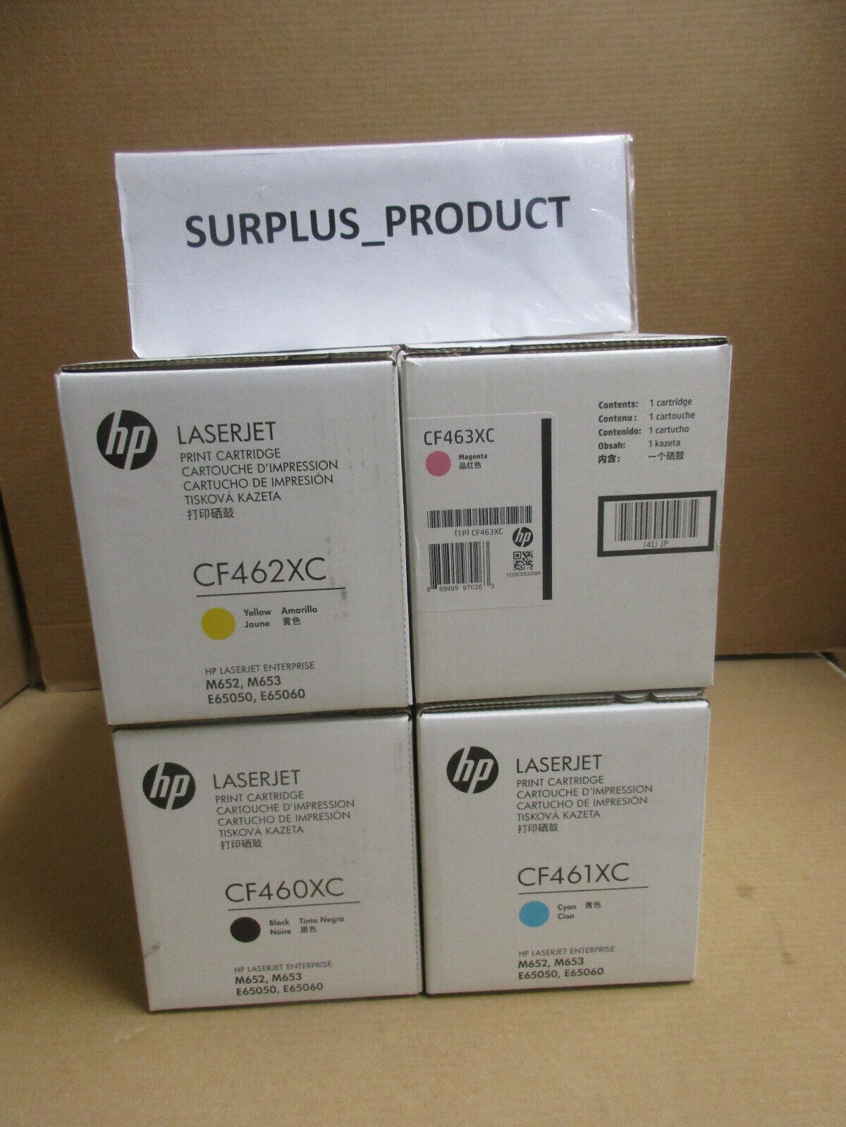 GENUINE HP 656X - CF460XC, CF461XC, CF462XC, CF463XC - NEW SEALED BOXES