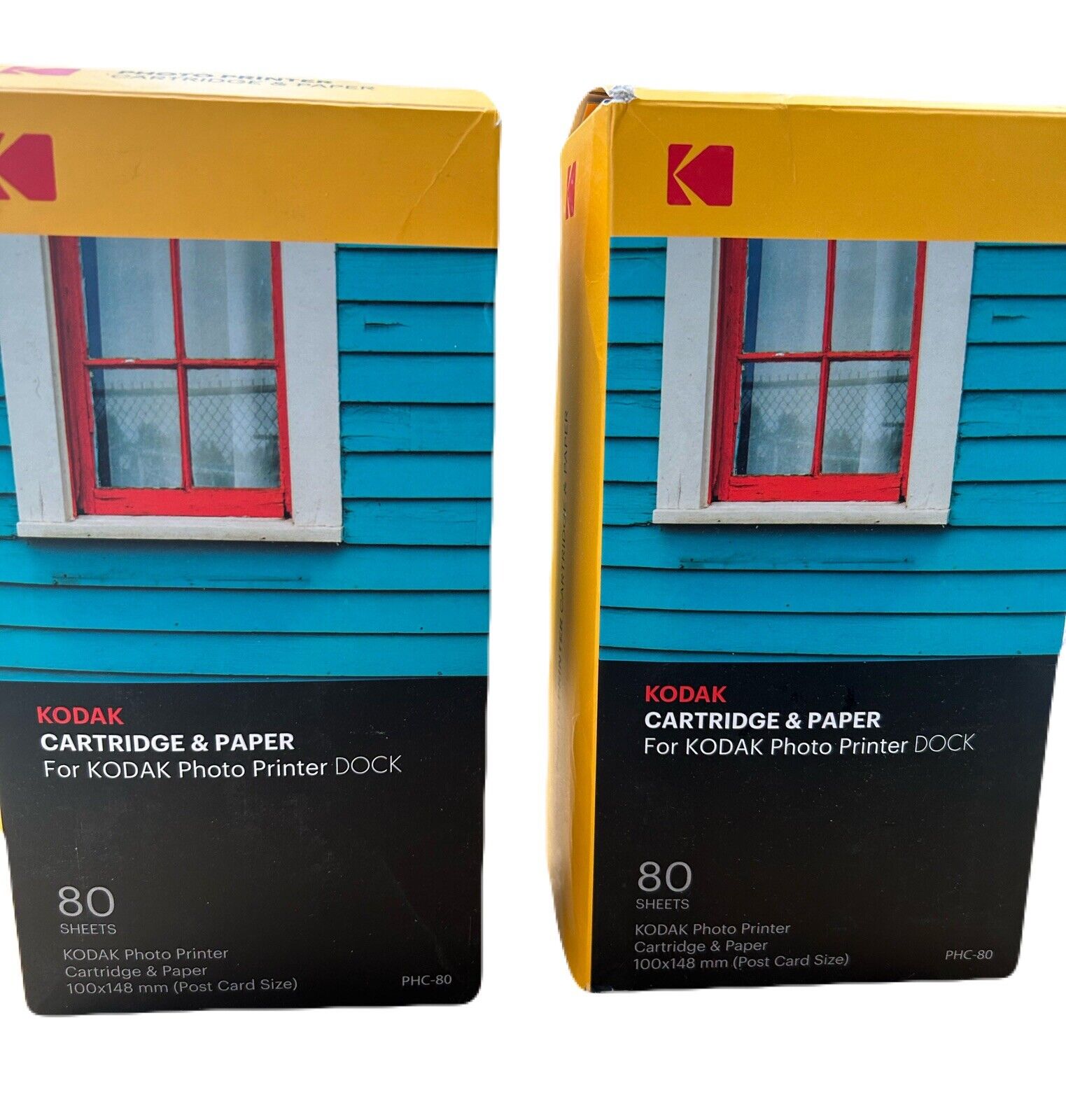 Kodak Cartridge & Paper For Kodak Photo Printer Dock PHC-80 Lot/Set