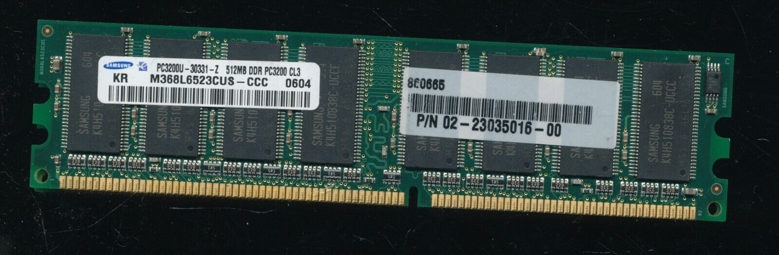 Samsung 1GB Kit (512MBx2) DDR400 PC3200 RAM non-ECC Samsung Chips