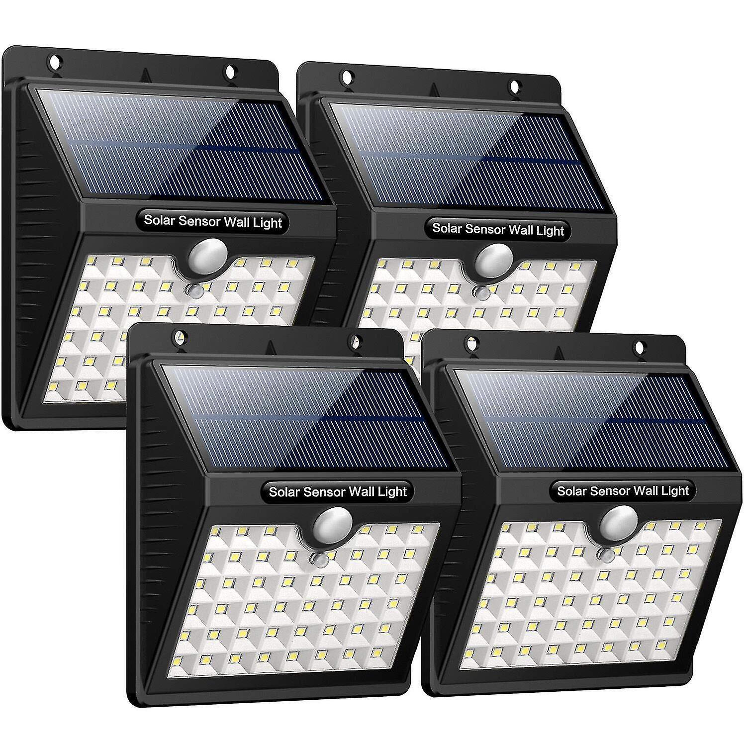4 Pack Solar Motion Outdoor Lights 20LED, 3 Modes, IP65 Waterproof Design