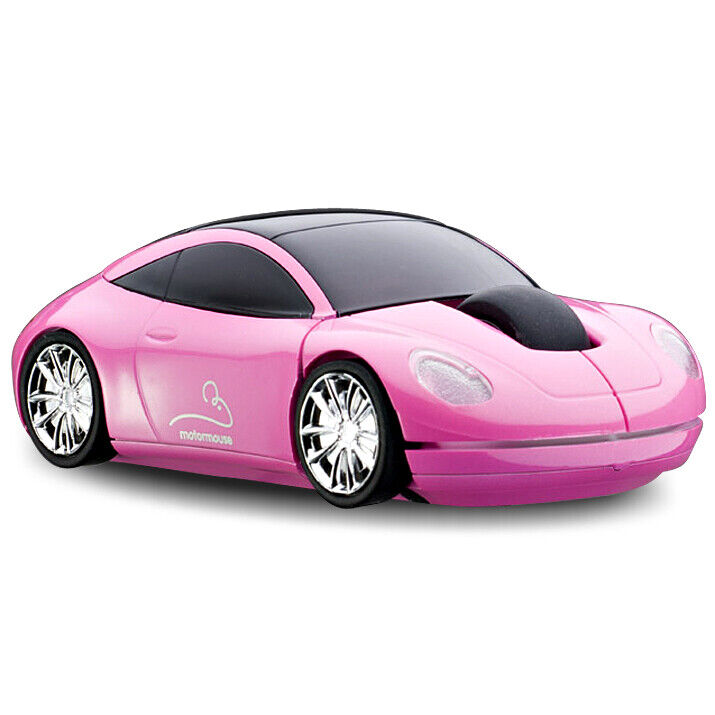 Official MotorMouse Classic Sports Car Wireless Computer Mouse - Pink