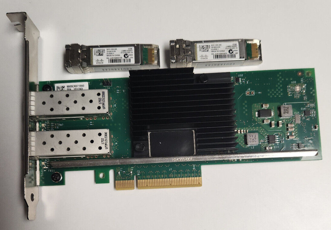 Intel X710-DA2 10GbE Dual Port PCIe Ethernet NIC Adapter IBM 01DA901 w/extras