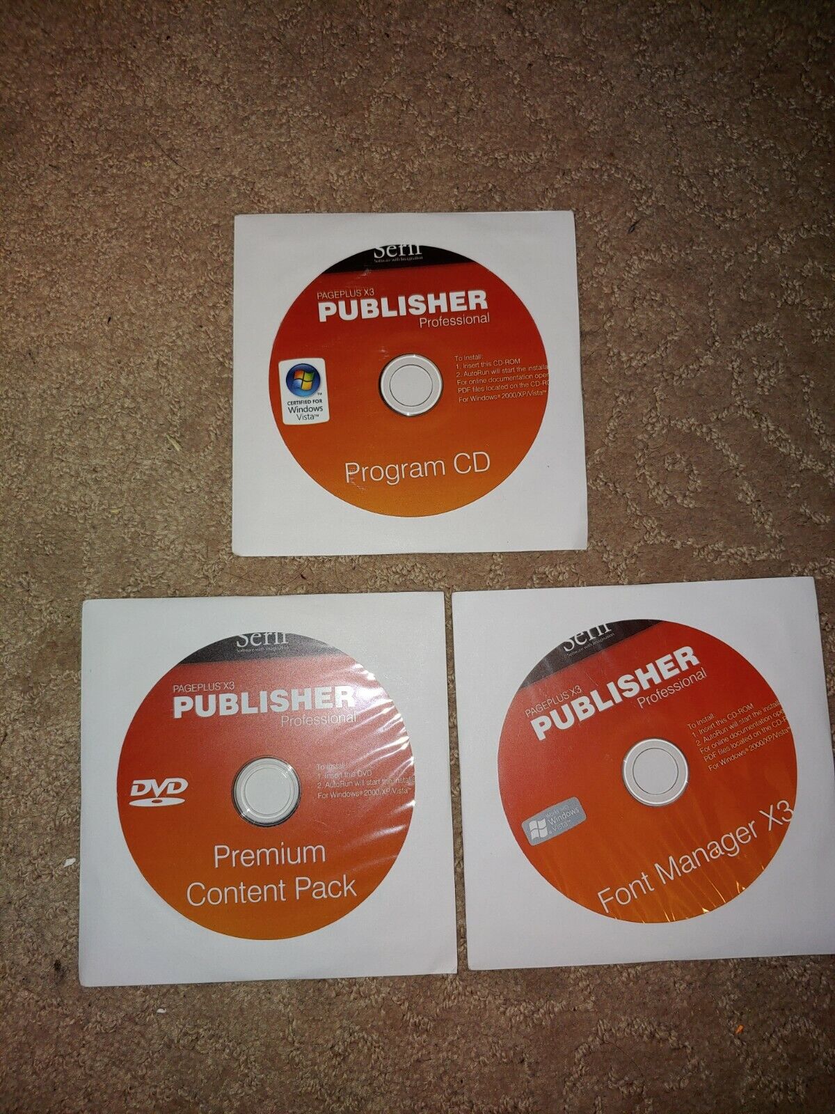 PagePlus X3 Publisher Professional (PC) Serif No Box