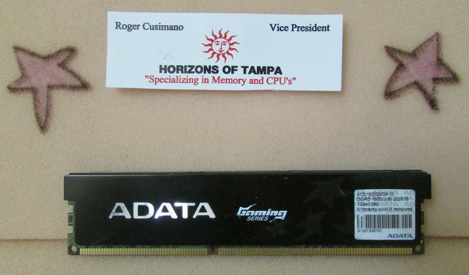 Adata Gaming Series RAM AX3U1600GB2G9-1G 2GB