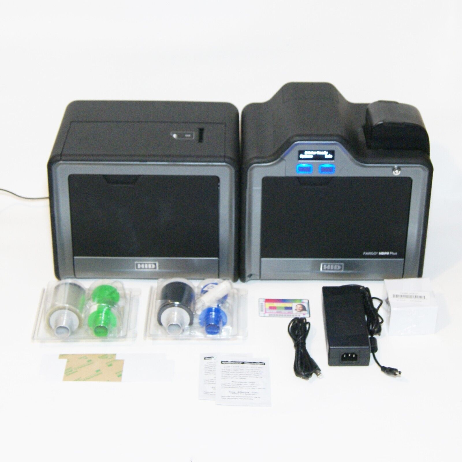 Fargo HDPii PLUS / HDP5000 Duplex ID Printer & MAG + E-Card Encoder Bundle  PL