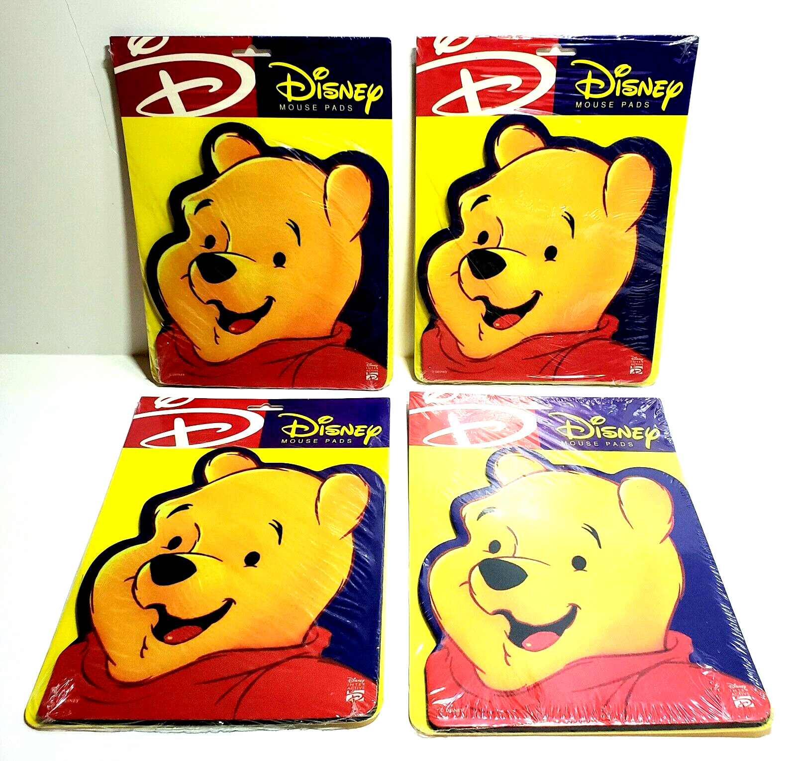 Lot of 4 Disney Winnie The Poo Mouse Pad Still Sealed Vintage