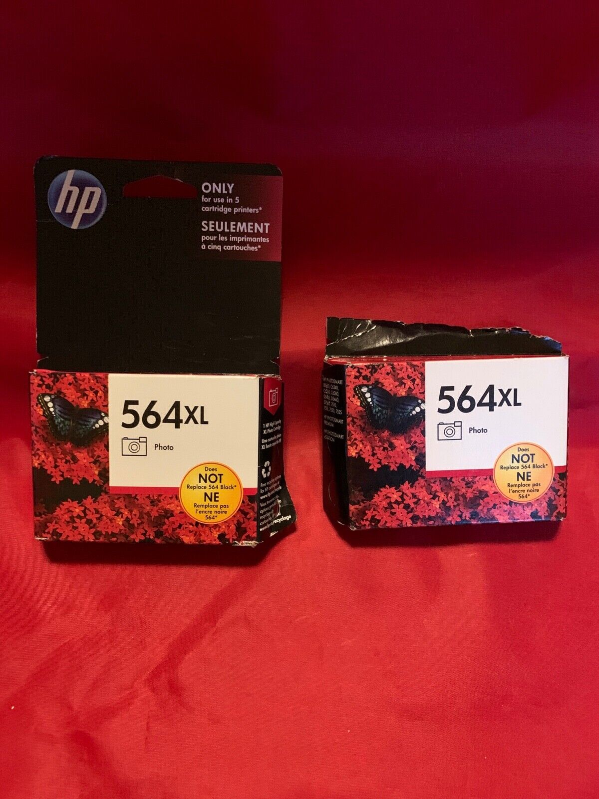 OEM Pair of HP 564XL Photo Ink Cartridge (CB322WN#140) (6M)