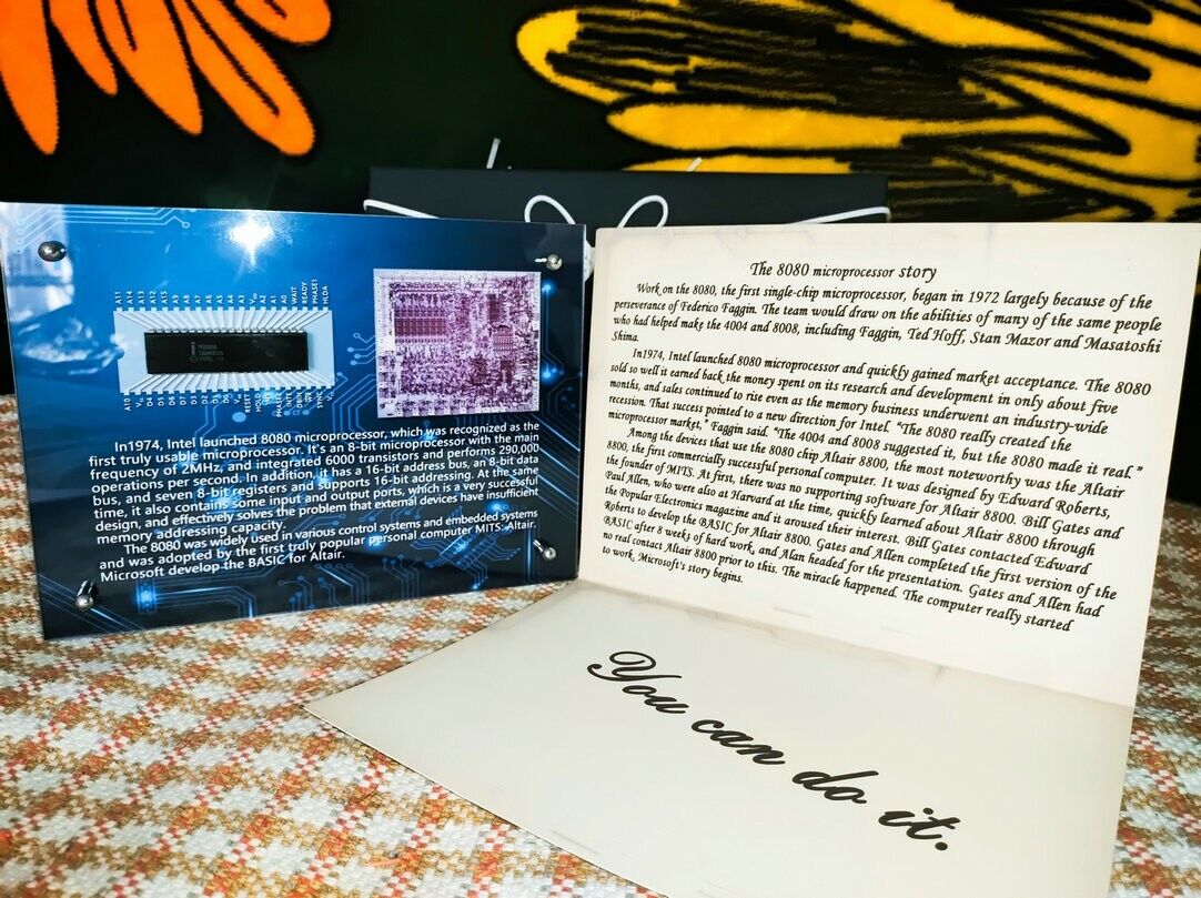 Vintage Rare CPU Intel 8080 IC PC IT Software Hardware Engineer Programmer Gift