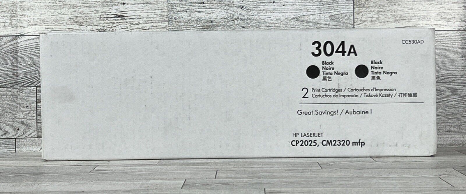 Genuine HP 304A Toner Cartridge Black CC530AD Expired 03/23/2017 New In Box
