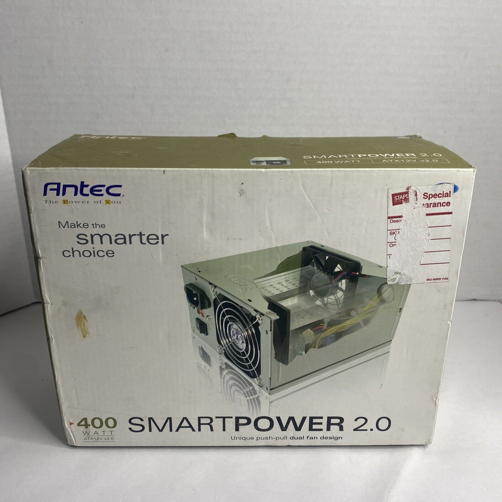 ANTEC 400 WATT ATX12V v2.0 SMARTPOWER 2.0- MODEL SP-400