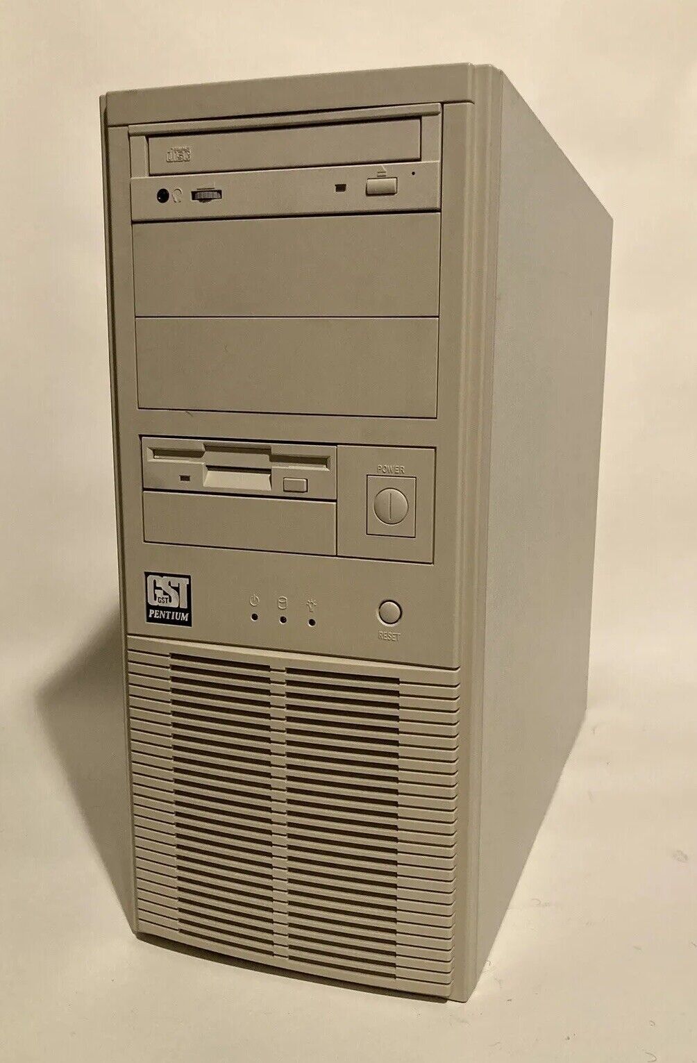 Vintage ATX/AT Mid-Tower - PC Case Beige - /w PSU - CD-ROM - Retro Build
