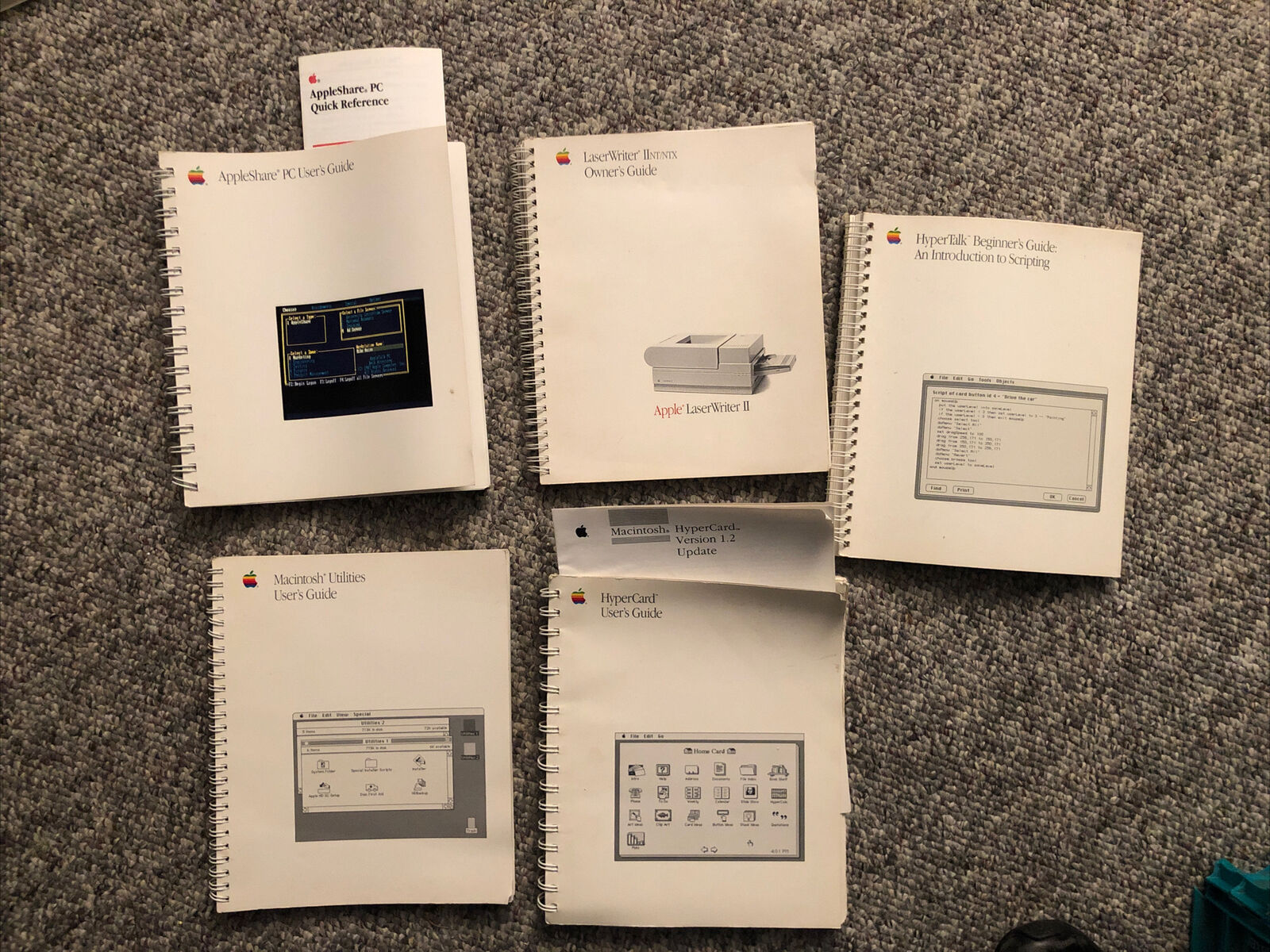 Apple Computer Vintage Users Guides 1987-1988 - Appleshare, Microsoft Utilities+