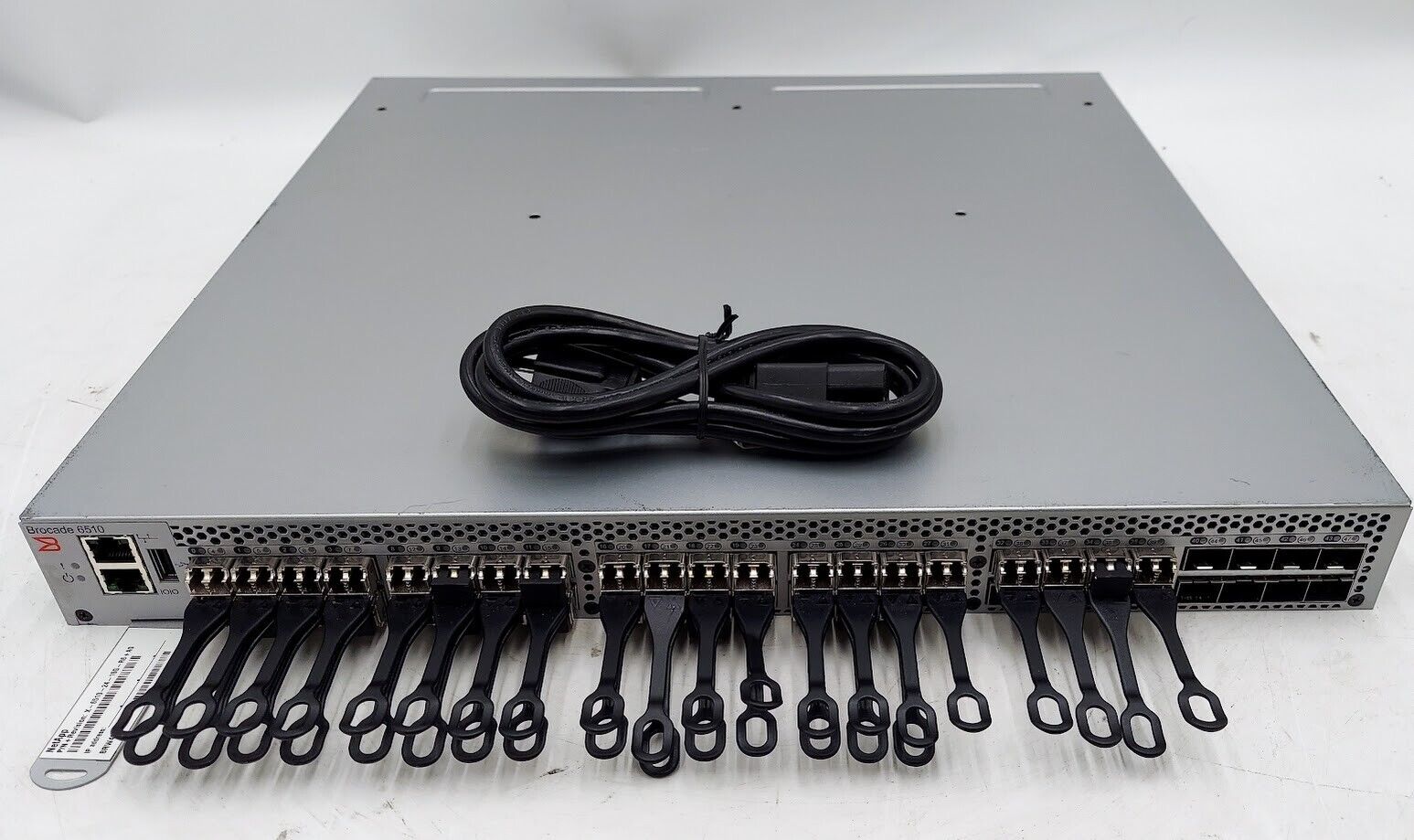 Brocade 6510 Fiber Channel Switch ( NA-6510-24-16G-R ) w/ 35x 16G SW