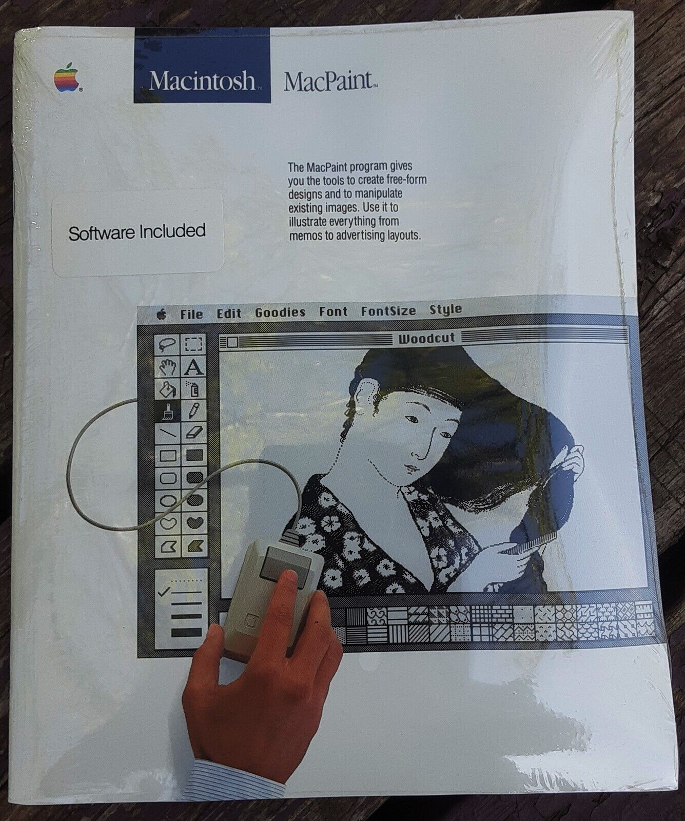 NEW NOS Vintage Macintosh Mac MacPaint Software