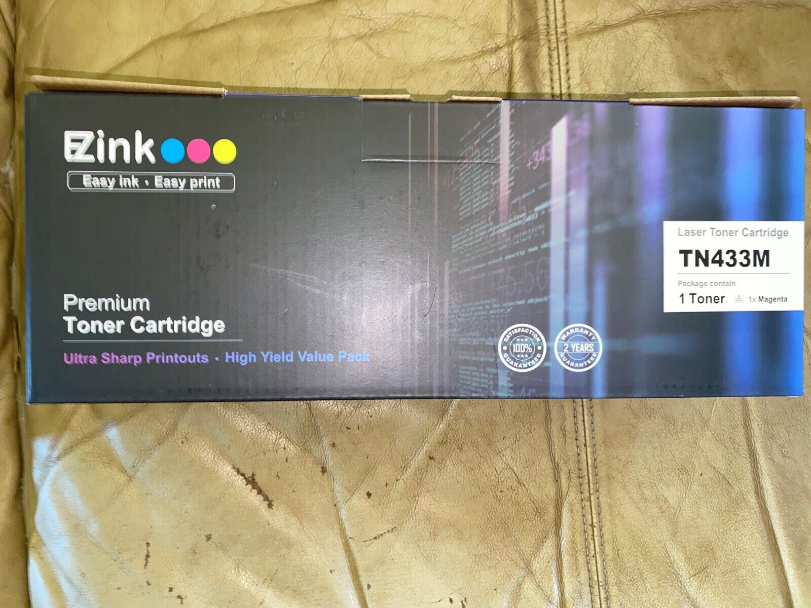 EZink Easy Ink Easy Print, Premium Toner Cartridge  TN433M Magenta