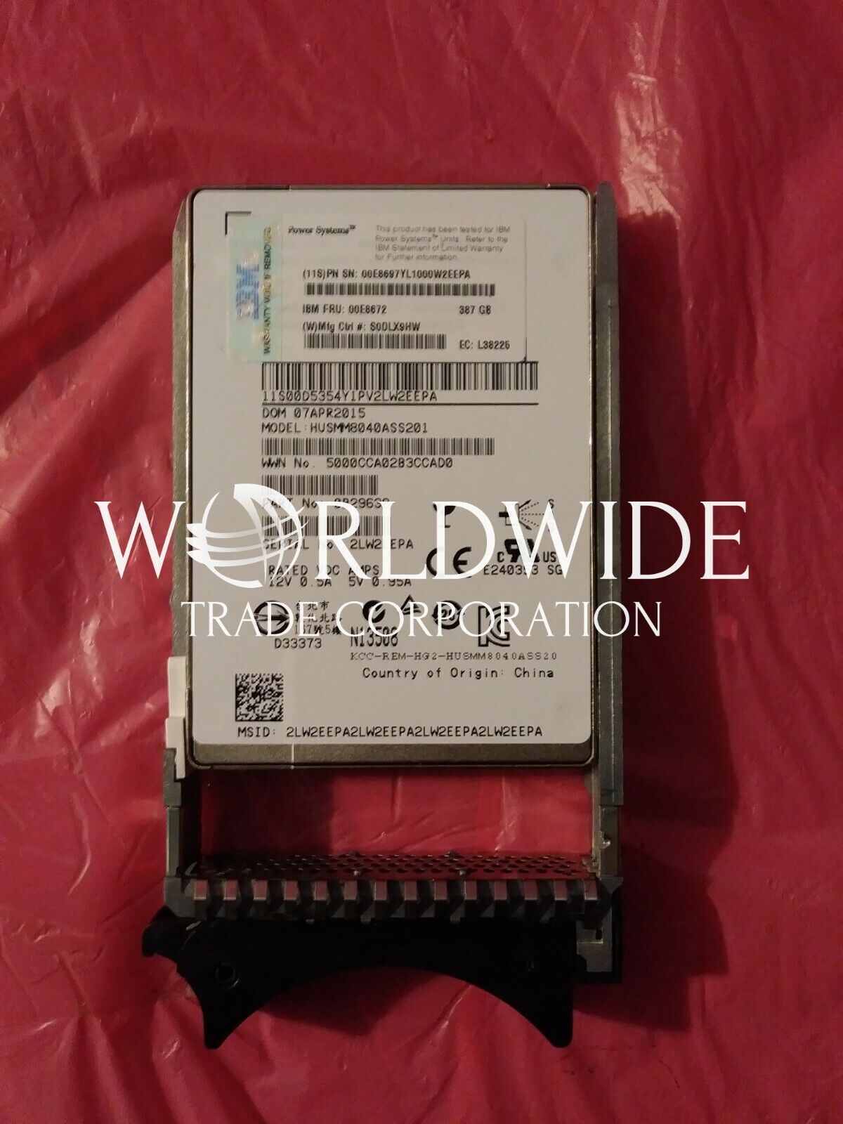 IBM EL00  387GB SAS SFF-1 SSD w/eMLC (Linux) for 8246 PowerLinux 7R1/7R2 Server