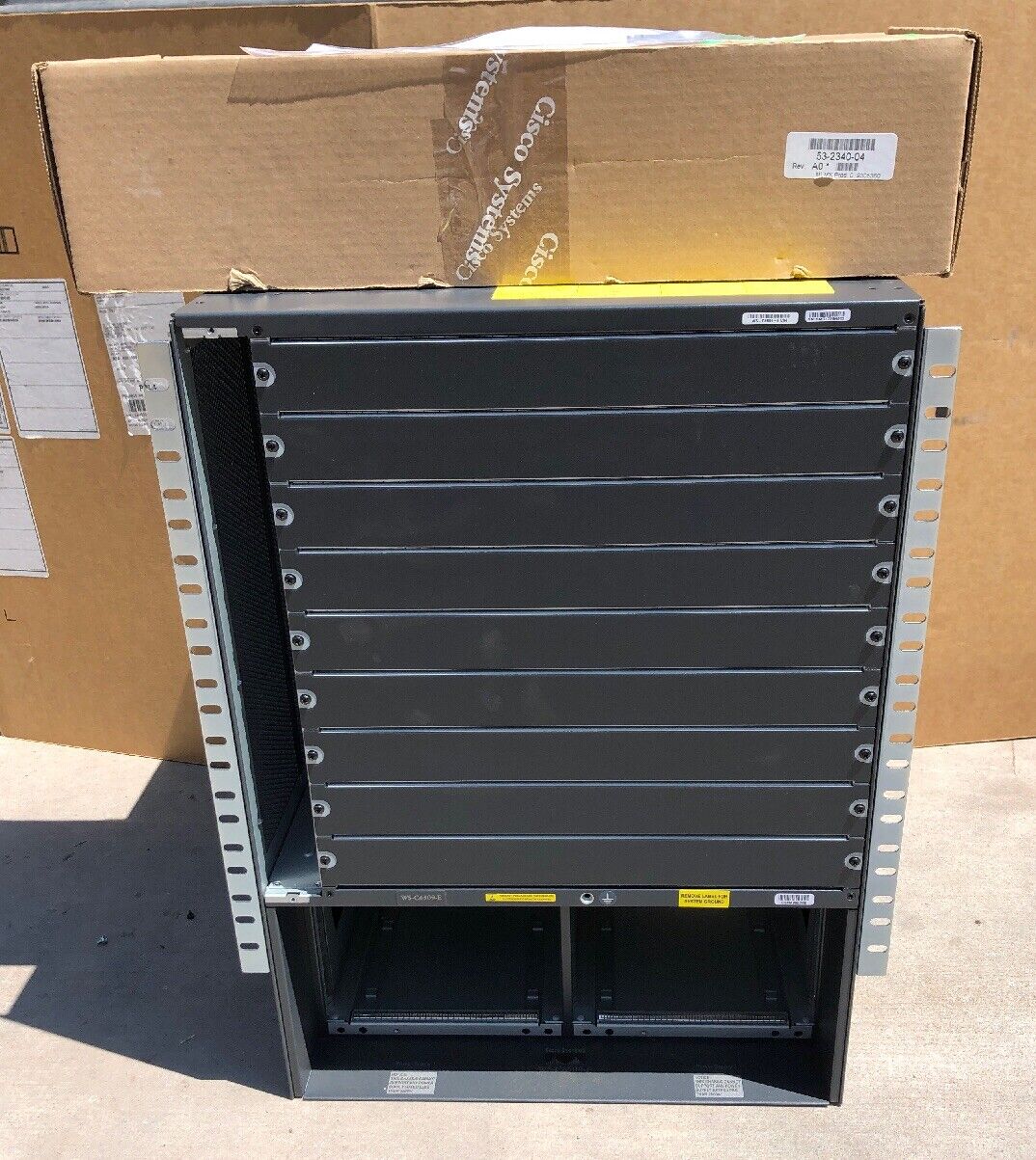 New Cisco 6500-E Series, WS-6509-E Switch Chassis, in OEM packaging (No Power S)
