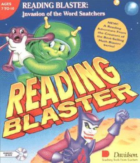 Reading Blaster: Invasion Of The Word Snatchers PC CD learn phonics spell game