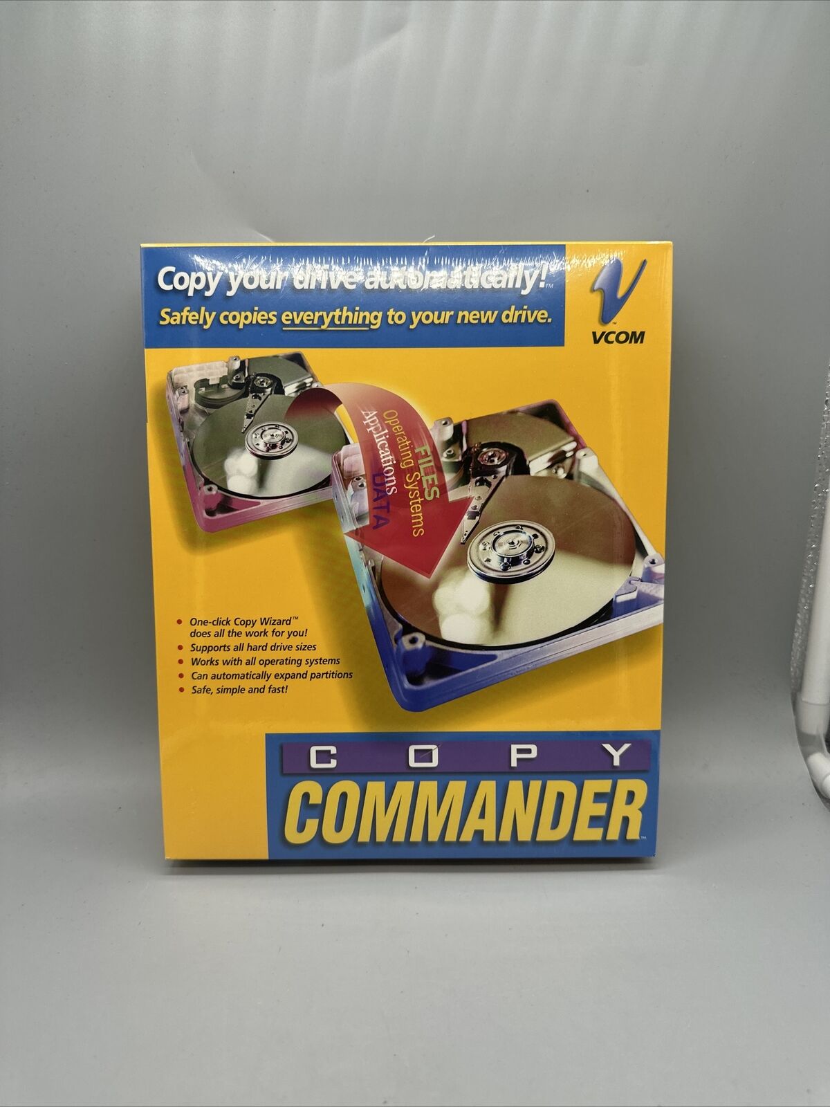 VCOM SYSTEM & COPY COMMANDER Version 7 , NOS (2002) Sealed Box