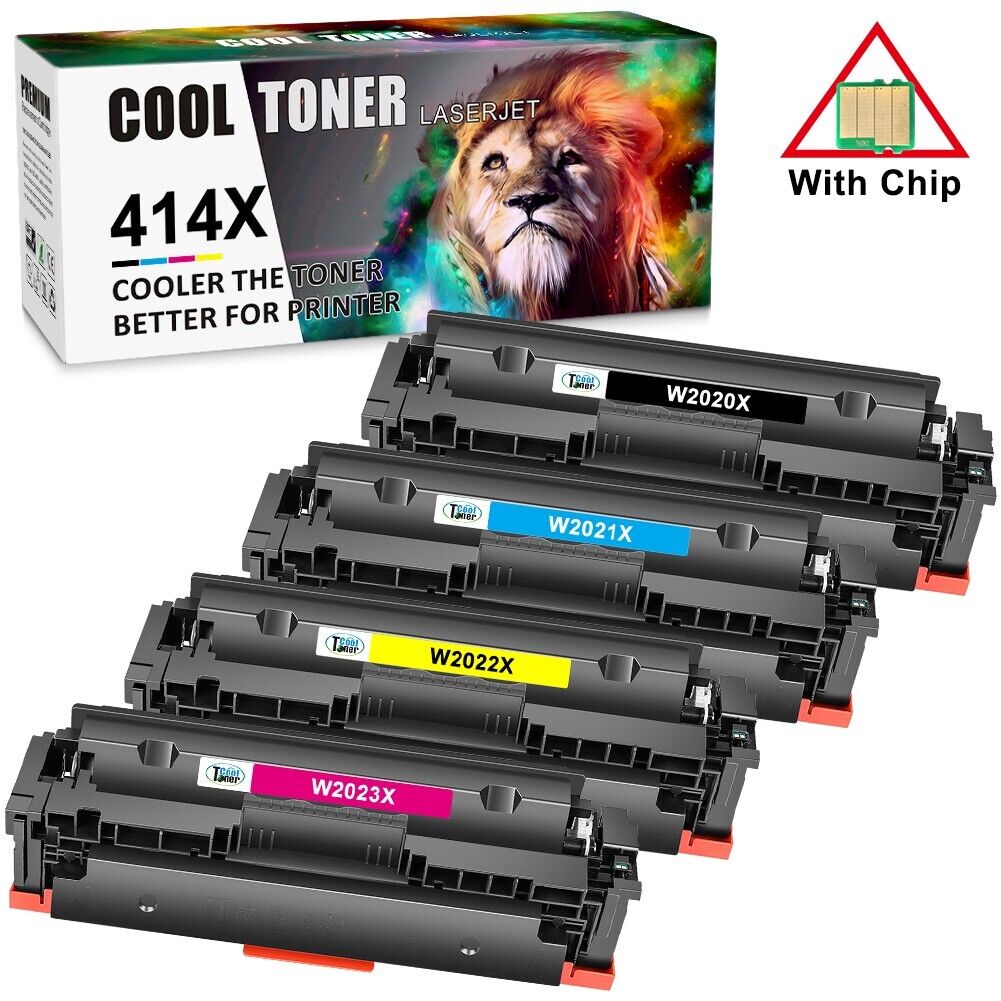 WITH CHIP 4x HY Toner for HP 414A W2020A Laserjet Pro MFP M479fdw M479fdn M454dn