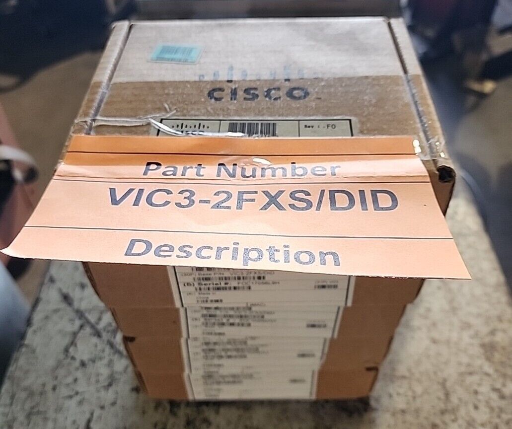CISCO VIC3-4FXS/DID 4-Port 3rdGen Voice-Fax Analog DID Interface Card NEW Lot