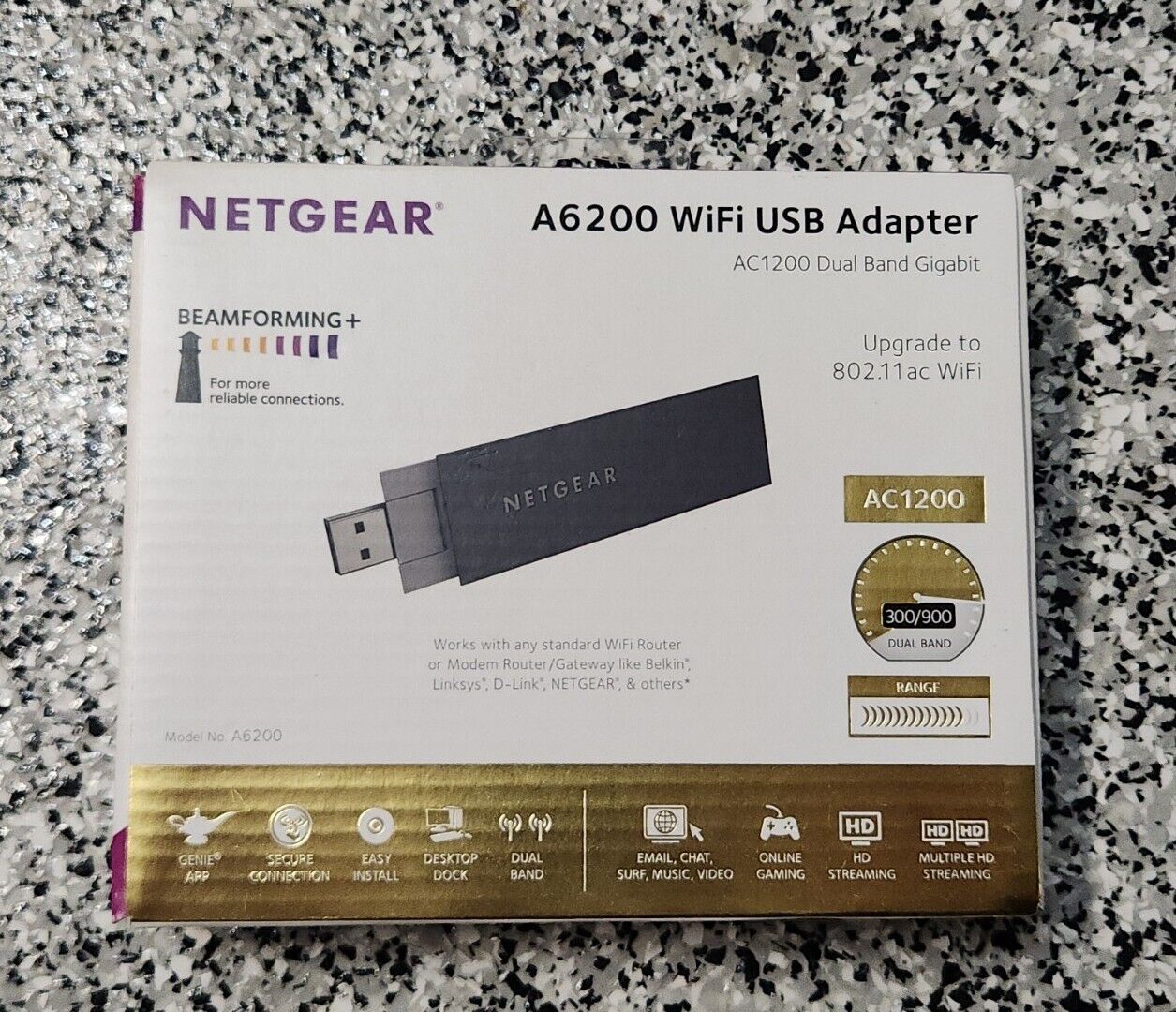 NetGear A6200-100NAS (606449087802) Wireless Adapter