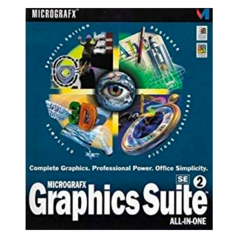 Micrografx Graphics Suite 2 SE All in One Completer Graphics Professional Power