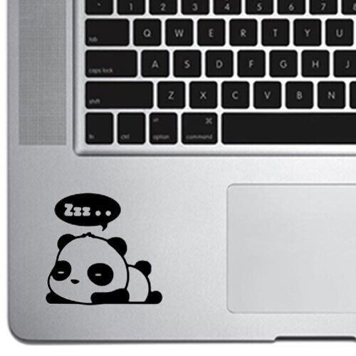 Cute Sleeping Panda Decal Sticker for Macbook Laptop Cup Mug Tumbler Wall Car