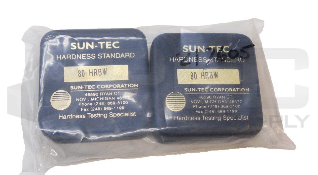 SEALED NEW PACK OF 2 SUN-TEC 80HRBW HARDNESS STANDARD