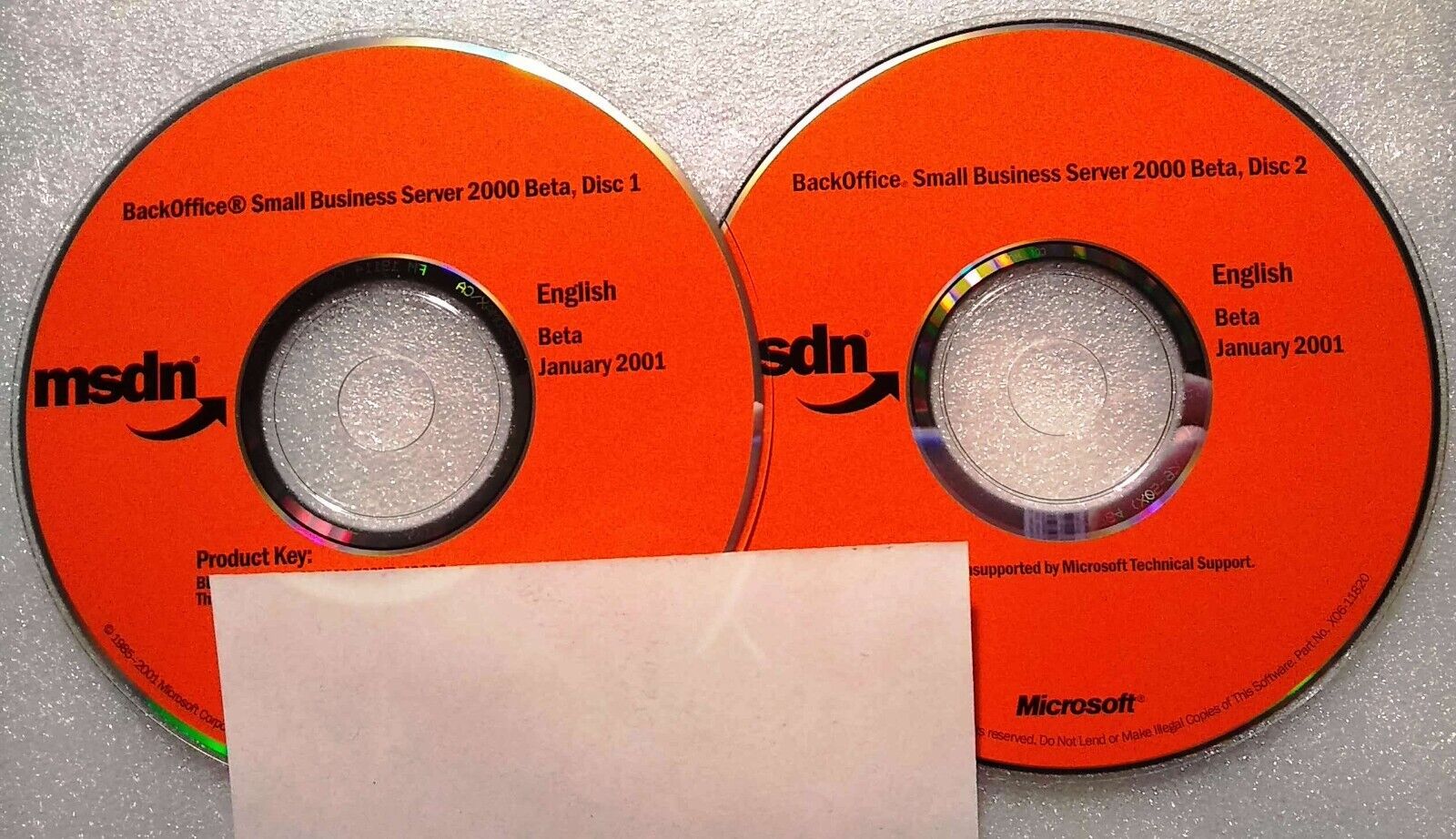 Microsoft BackOffice Small Business Server 2000 w/ Product Key & License