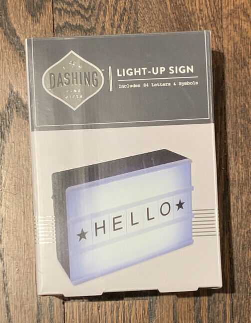 Dashing Fine Gifts Light-Up Sign Includes 84 letters & Symbols