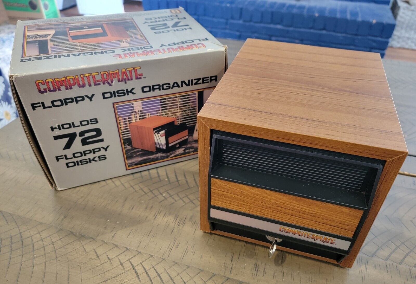 Vintage 1985 Computermate 5.25 Floppy 72 Disk Storage Box