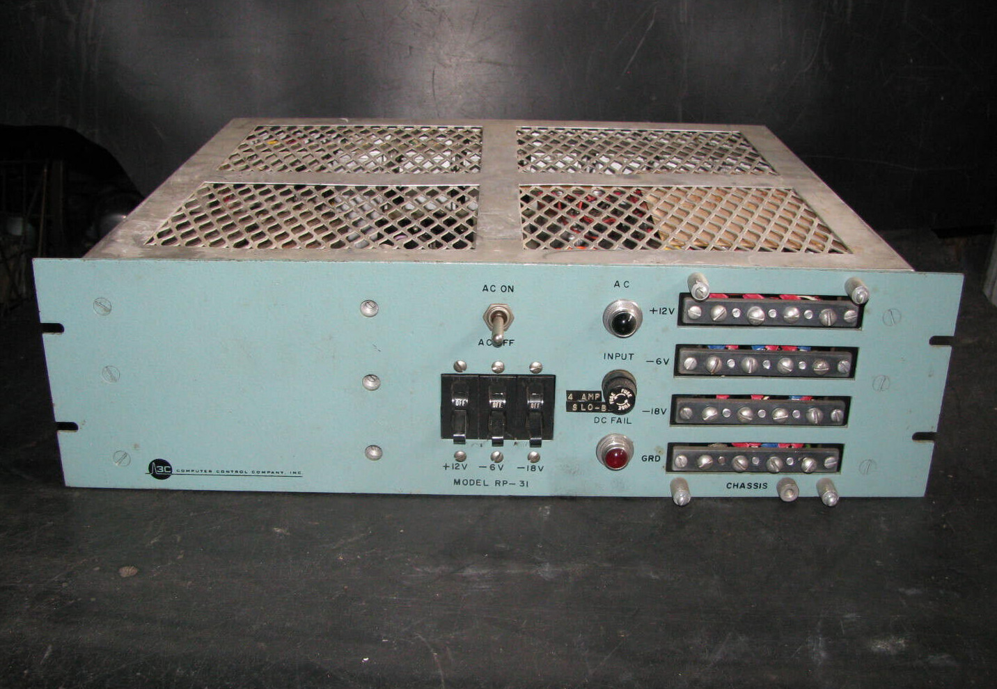 1960s 3C COMPUTER CONTROL Co RP31 S-BLOC POWER SUPPLY - DDP-24 MICROCOMPUTER vtg
